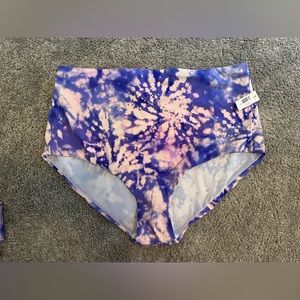 NWT! Torrid swimsuit bottoms, tye-dye design.